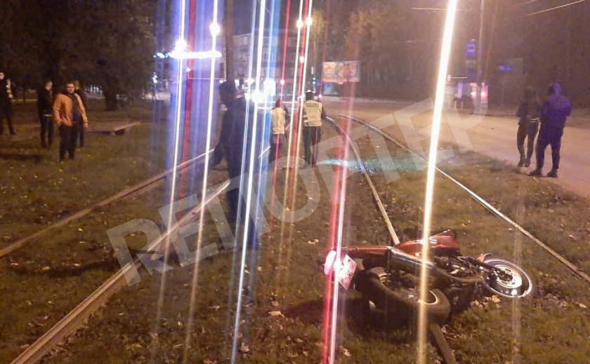 Пьяный криворожанин разбился ночью на мотоцикле